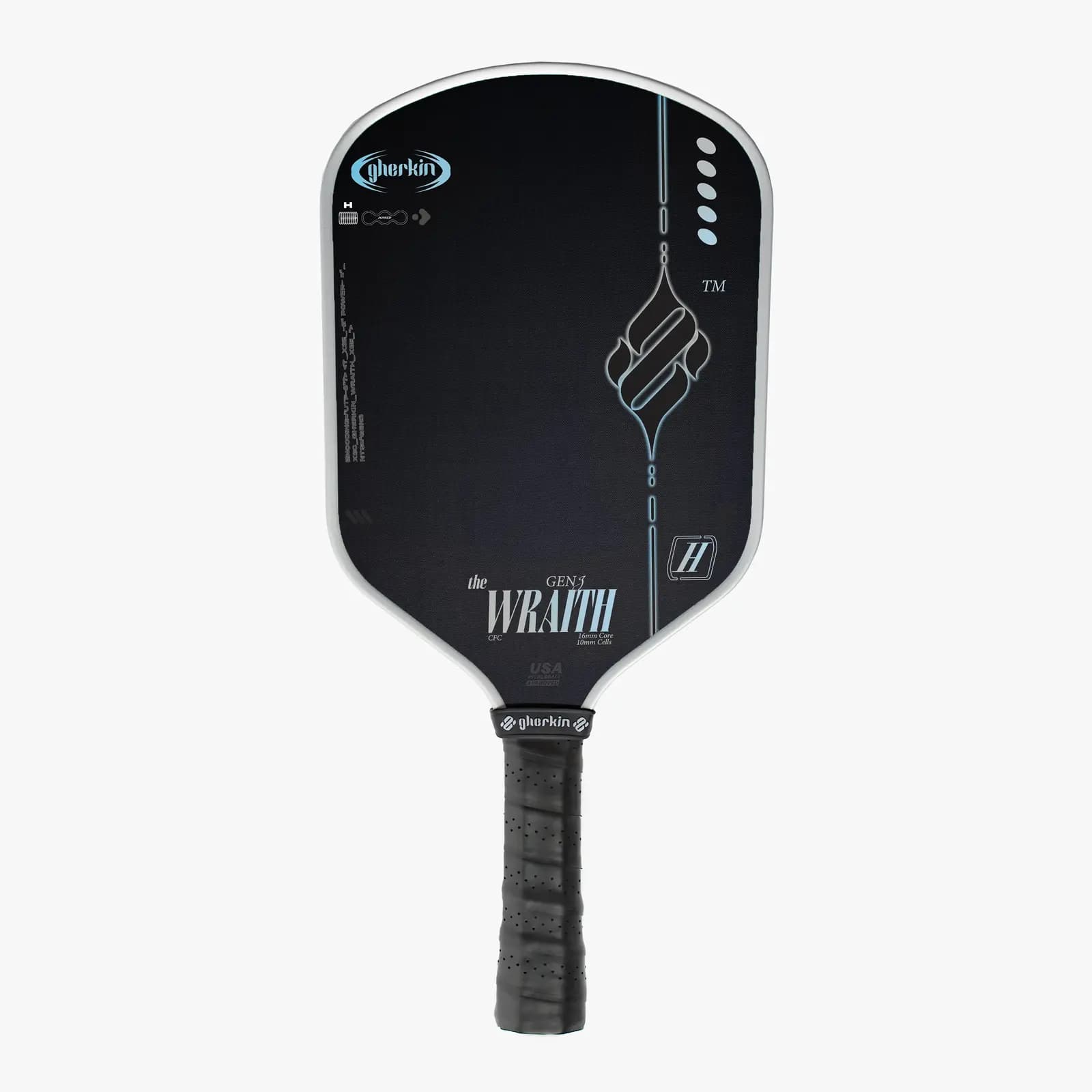 Gherkin Wraith Standard 16mm pickleball paddle