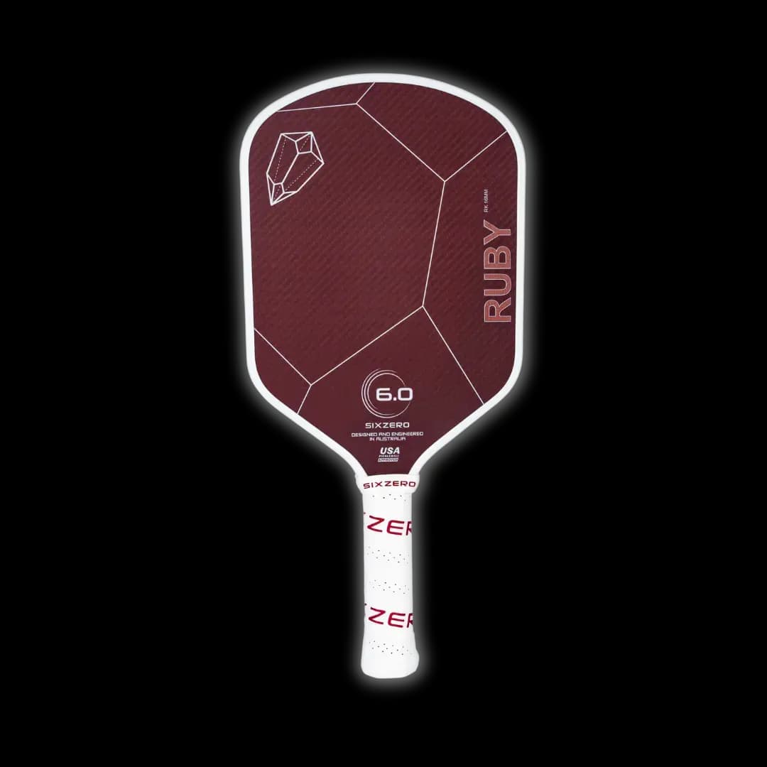 Six Zero Ruby 14mm pickleball paddle