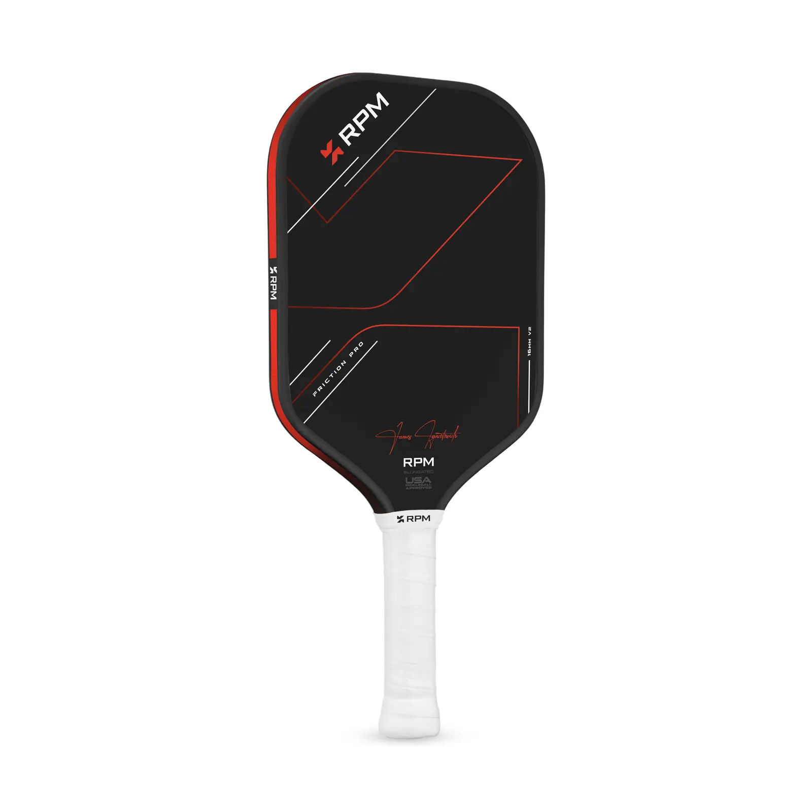 RPM Friction Pro Elongated V2 14mm pickleball paddle