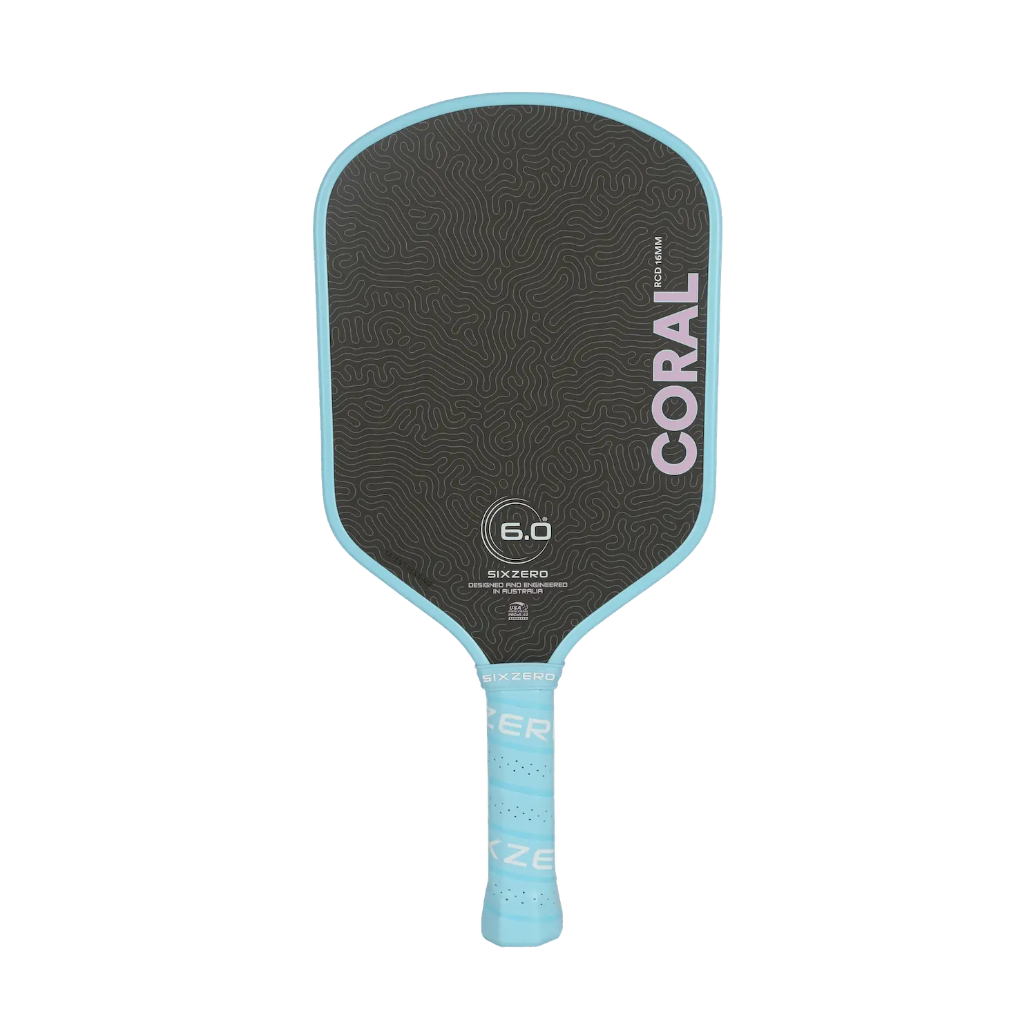 Six Zero Coral 16mm Lightweight pickleball paddle