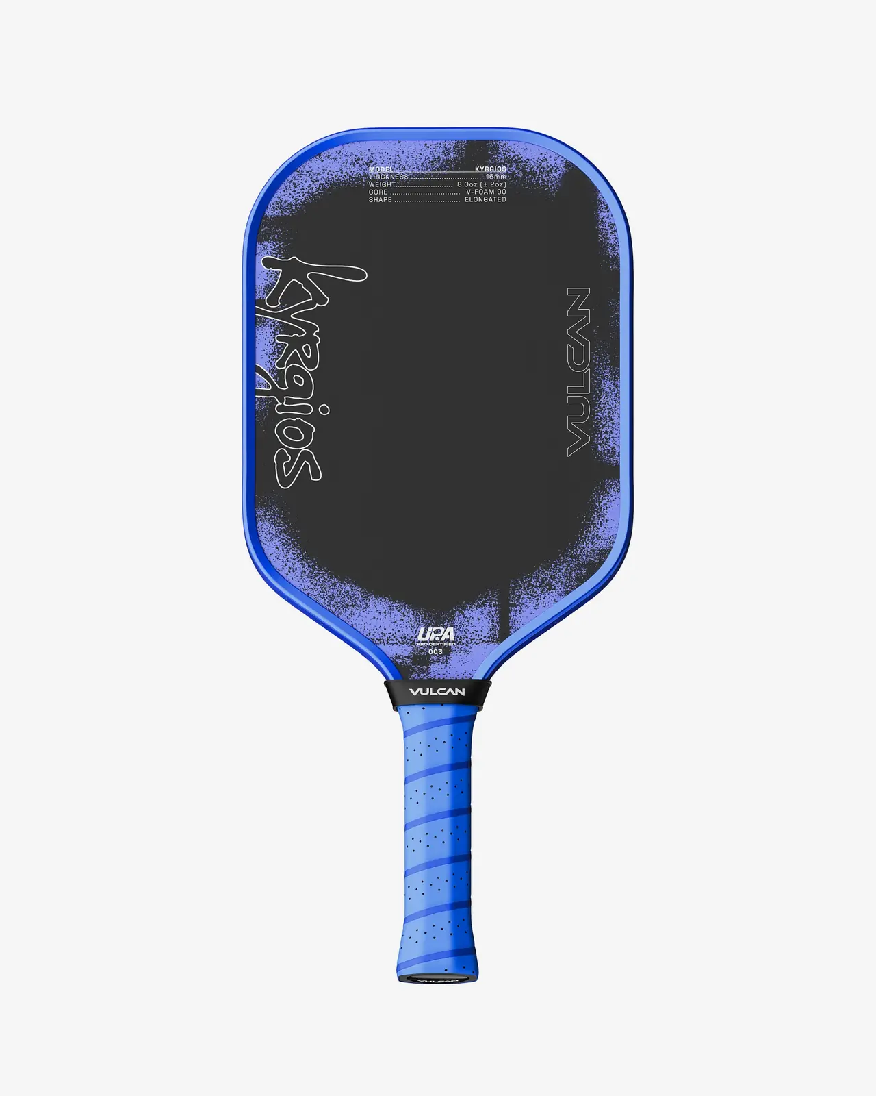 Vulcan Kyrgios Elongated 16mm pickleball paddle